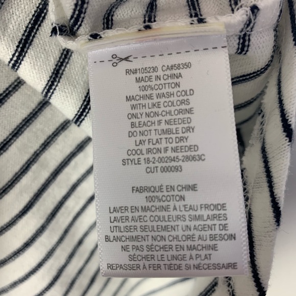 Joie The Hamptons Striped Crew Neck Tee S D10 - Picture 5 of 5